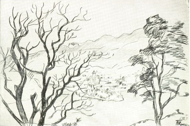 Pyotr Konchalovsky View of Mtskheta from the Mountain 1927 Fine Art Print