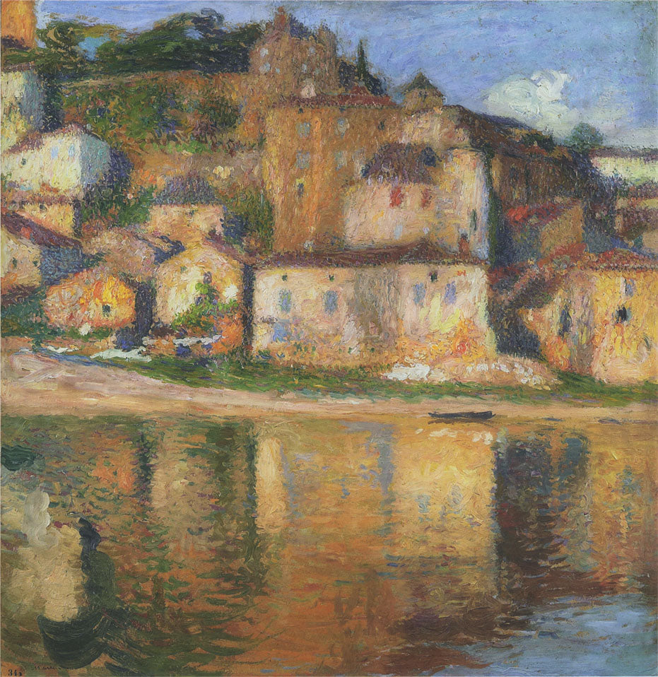 Henri Martin View of Puy l'Eveque 1900 Fine Art Print