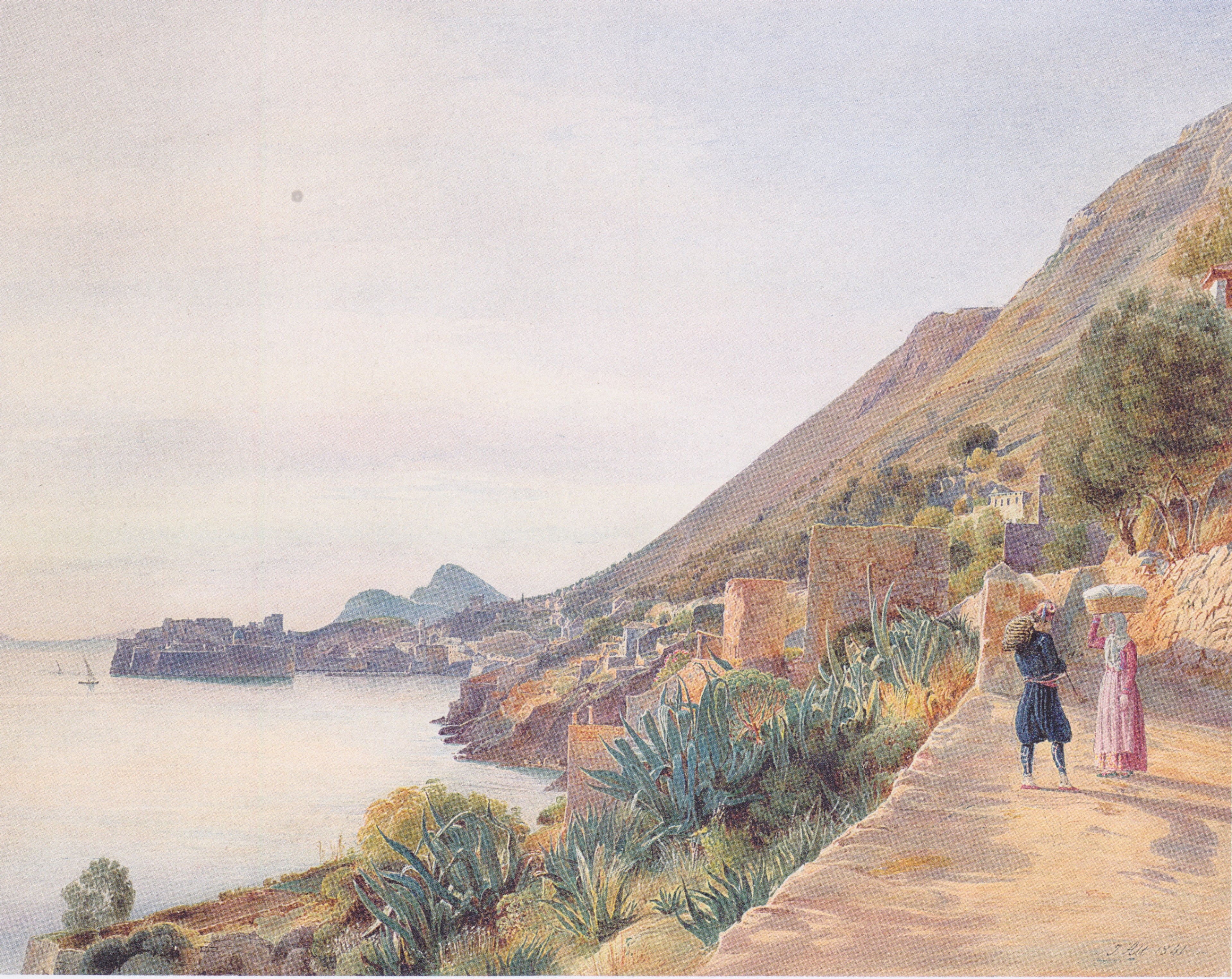 Rudolf von Alt View of Ragusa 1841 Fine Art Print