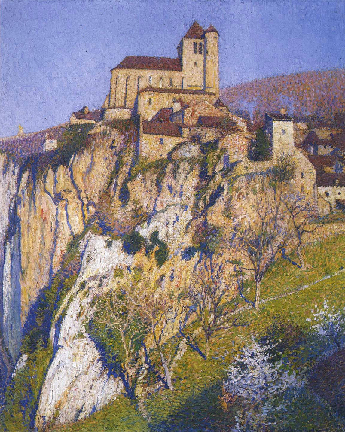 Henri Martin View of Saint Cirq Lapopie 1913 Fine Art Print