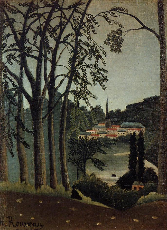 Henri Rousseau View of Saint Cloud 1909 Fine Art Print
