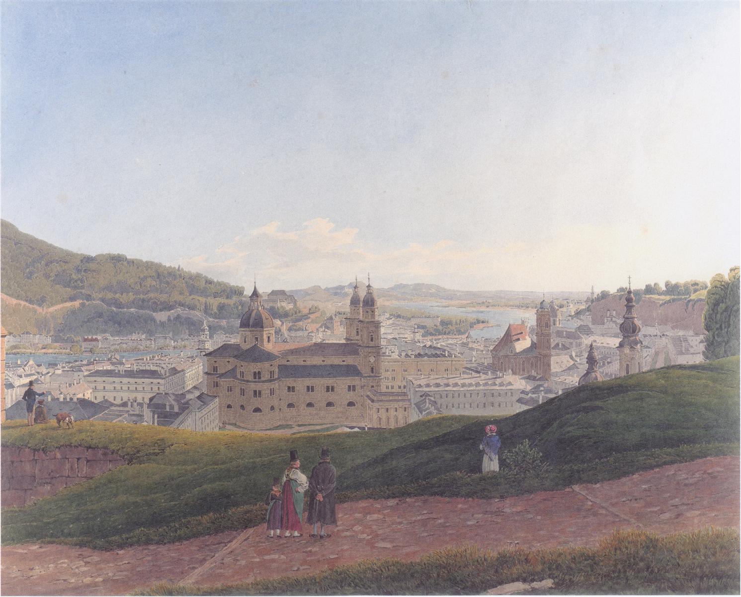 Rudolf von Alt View of Salzburg 1831 Fine Art Print