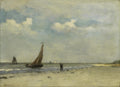 Johan Hendrik Weissenbruch View of Seaside 1870-1903 Fine Art Print