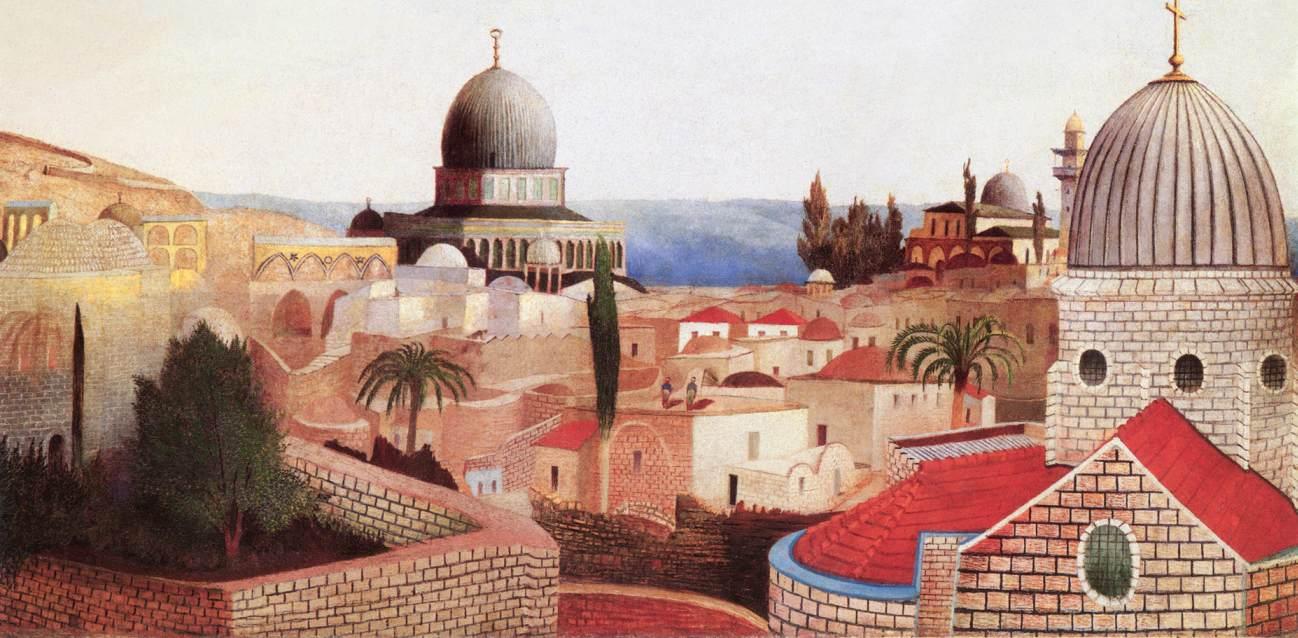 Tivadar Kosztka Csontvary View of the Dead Sea from the Temple Square in Jerusalem 1905 Fine Art Print