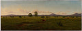 Eugene von Guerard View of the Gippsland Alps, from Bushy Park on the River Avon 1861 Fine Art Print