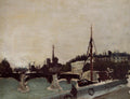 Henri Rousseau View of the Ile Saint Louis from the Quai Henri IV Study 1909 Fine Art Print
