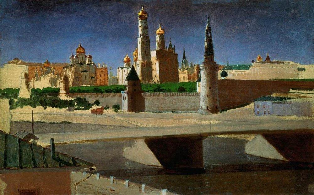 Arkhyp Kuindzhi View of the Kremlin from the Zamoskvorechye District 1882 Fine Art Print