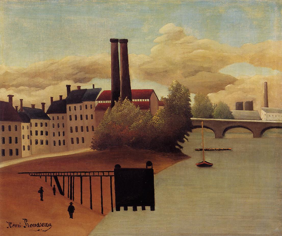 Henri Rousseau View of the Outskirts of Paris 1896 Fine Art Print