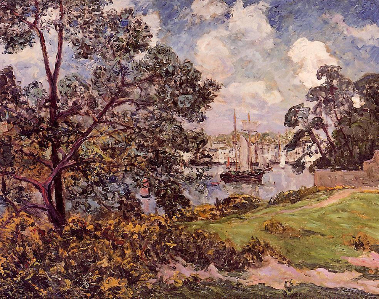 Maxime Maufra View of the Port of Auray 1909 Fine Art Print