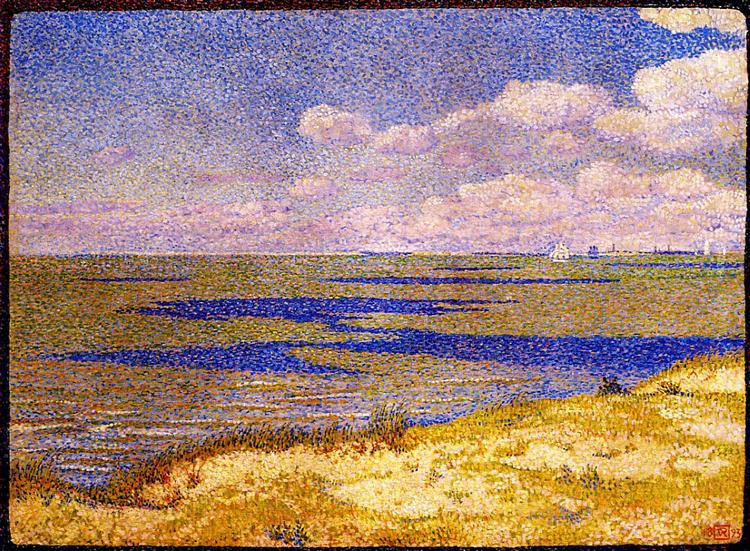 Theo van Rysselberghe View of the River Scheldt 1893 Fine Art Print