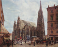 Rudolf von Alt View of the Stephansdom from Stock im Eisen Platz 1832 Fine Art Print