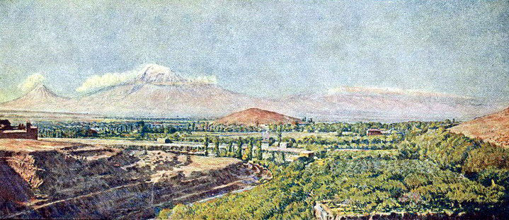 Ilya Mashkov View of the Valley Ararat 1944 Fine Art Print