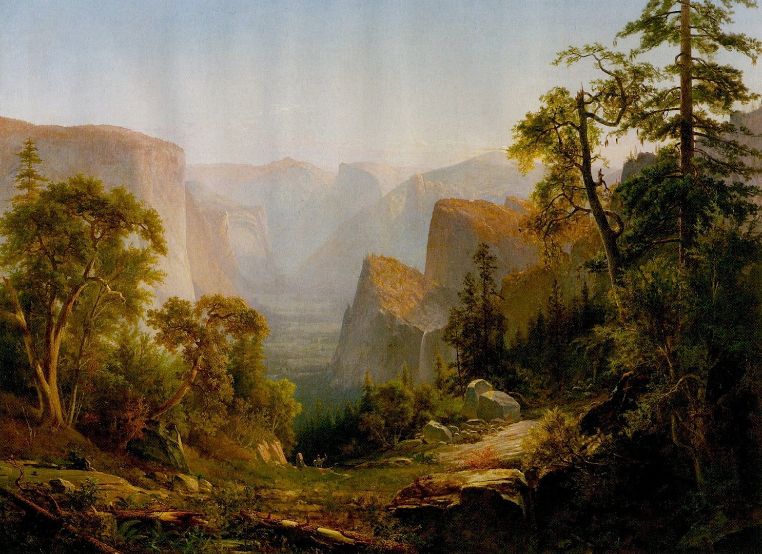 Thomas Hill View of the Yosemite Valley, in California 1865 Fine Art Print