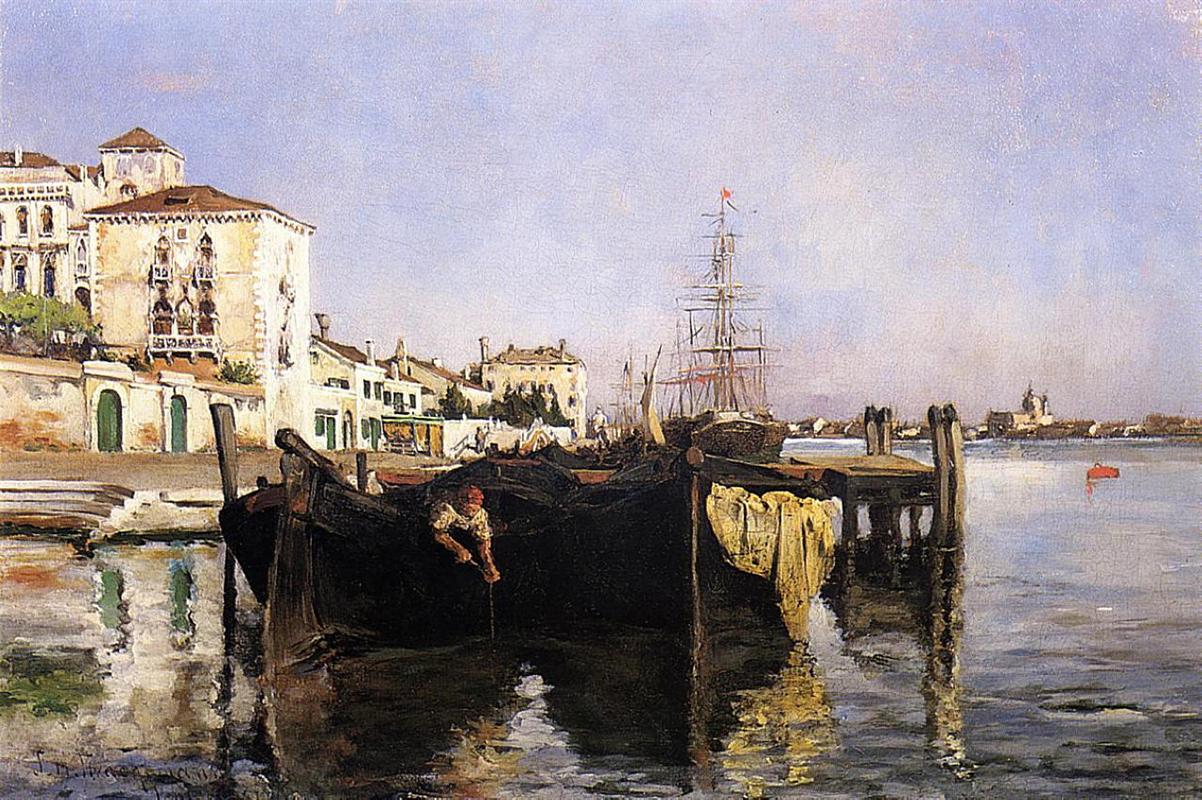 John Henry Twachtman View of Venice 1877 Fine Art Print