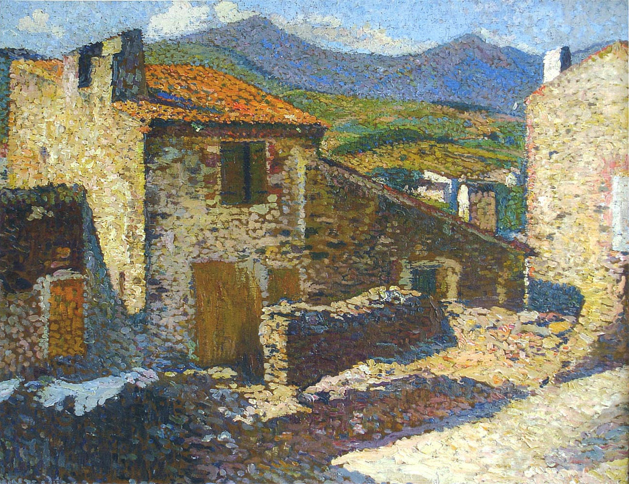 Henri Martin Village in the Sun 1920 Fine Art Print