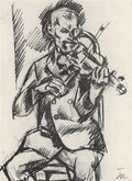 Pyotr Konchalovsky Violinist 1918 Fine Art Print