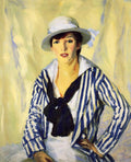 Robert Henri Viv in Blue Stripe 1914 Fine Art Print