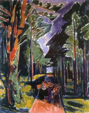 Max Pechstein Waldweg 1919 Fine Art Print