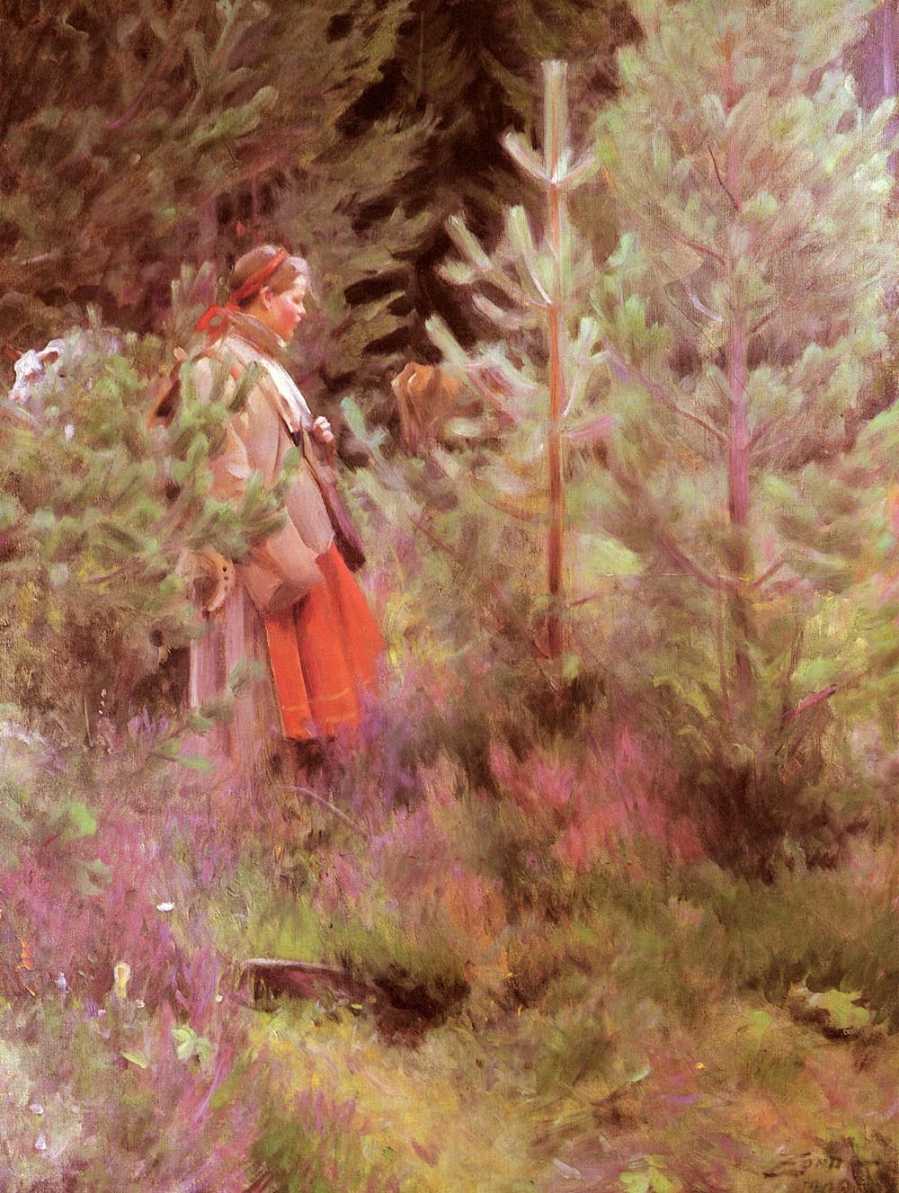 Anders Zorn Walk 1908 Fine Art Print