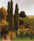 Henri Rousseau Walking in the Parc des Buttes Chaumont 1908-1909 Fine Art Print