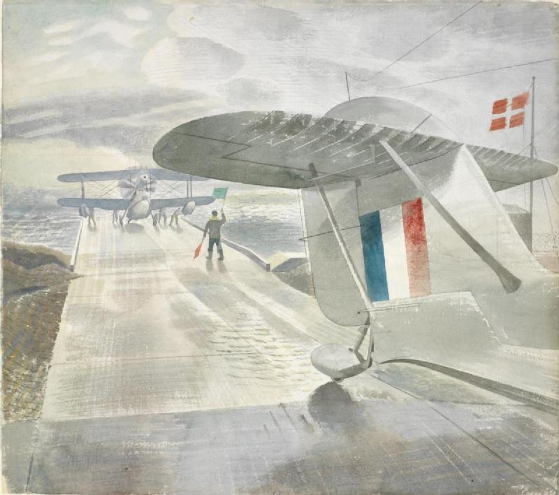 Eric Ravilious Walrus Aircraft on the Slipway 1941 Fine Art Print