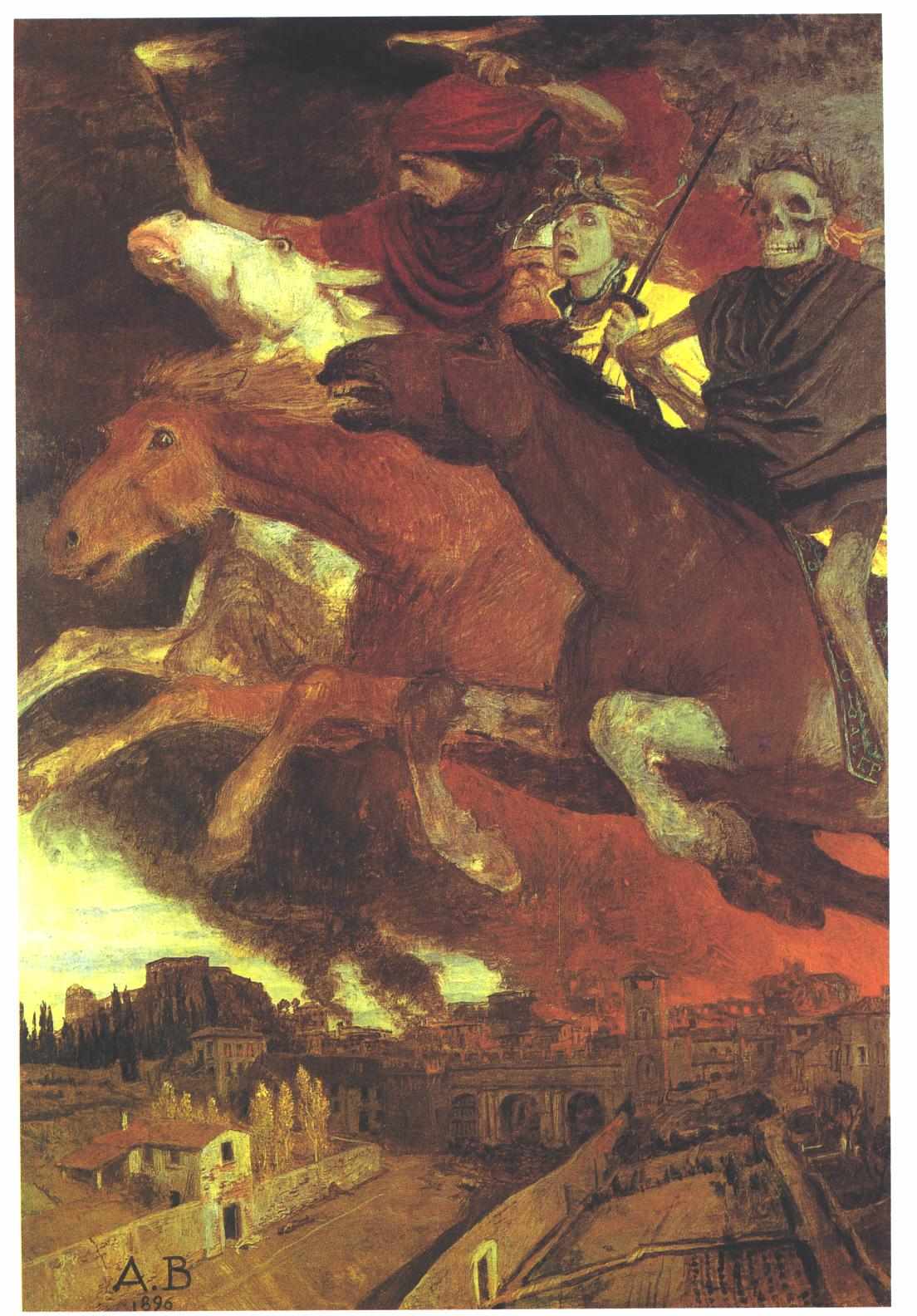 Arnold Böcklin War #1 1896 Fine Art Print