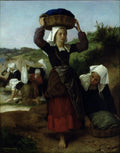 William-Adolphe Bouguereau Washerwomen of Fouesnant 1869 Fine Art Print