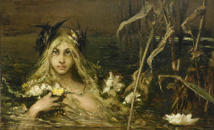 Wilhelm Kotarbinski Water Nymph 1921 Fine Art Print