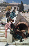 John William Waterhouse Diogenes 1882 Fine Art Print