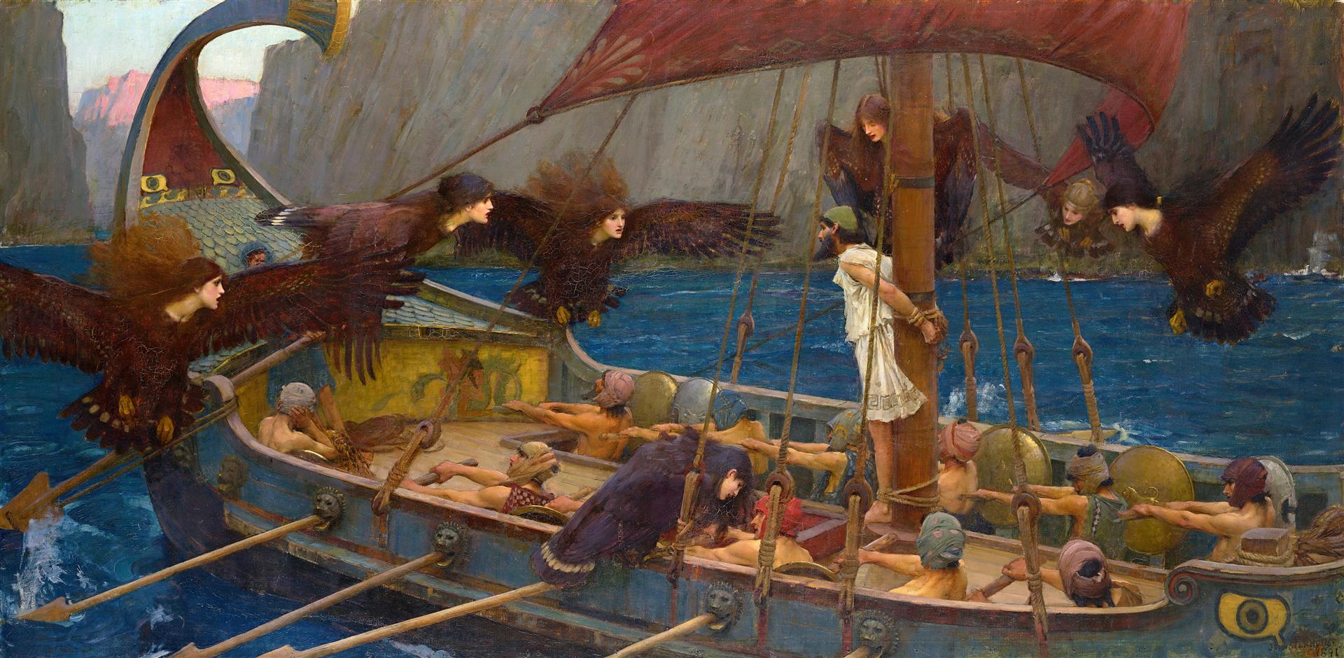 John William Waterhouse Ulysses and the Sirens 1891 Fine Art Print