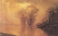 Laszlo Mednyanszky Waterside Scene in Luminescent Haze 1918 Fine Art Print
