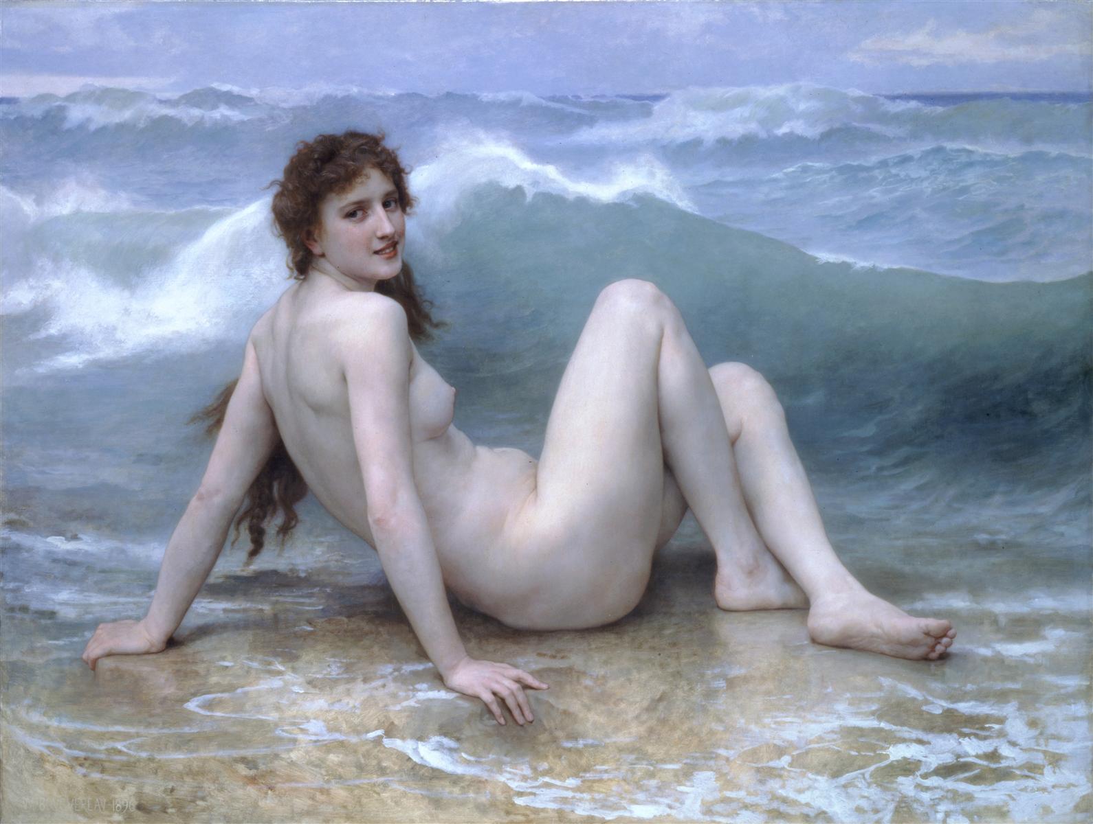 William-Adolphe Bouguereau Wave 1896 Fine Art Print