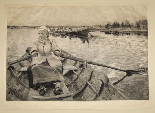 Anders Zorn Way to the Church 1931 Fine Art Print