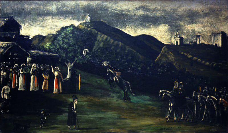 Niko Pirosmani Wedding in the old-times Georgia 1916 Fine Art Print