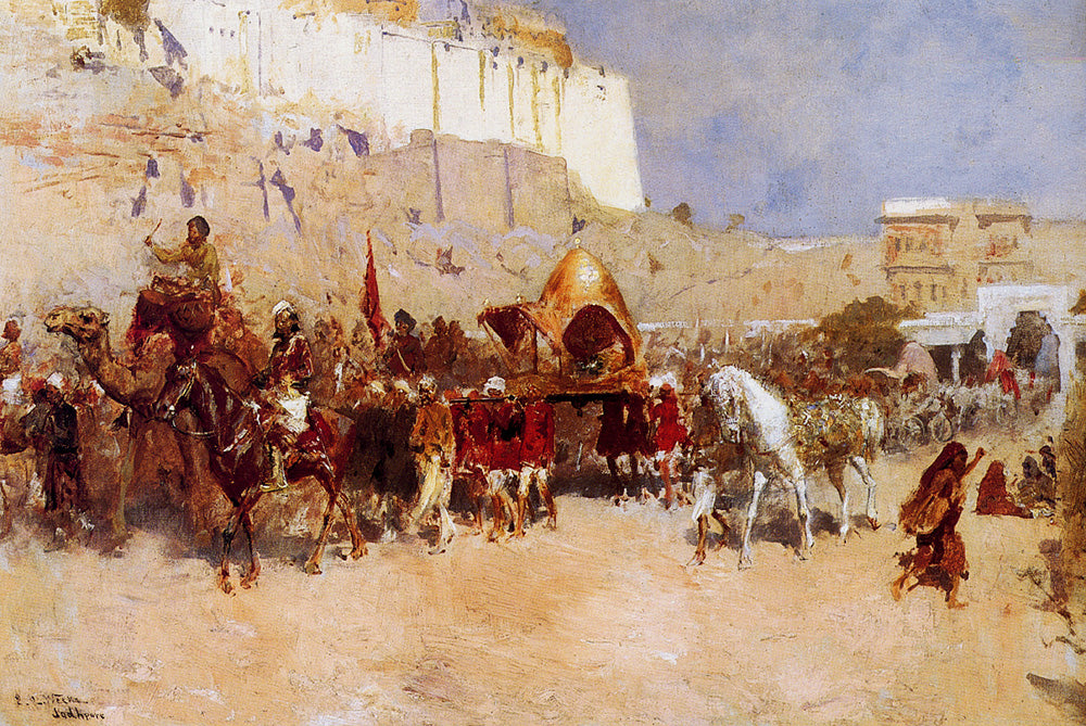 Edwin Lord Weeks Wedding Procession, Jodhpur 1885 Fine Art Print