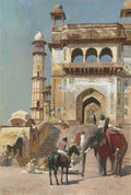 Edwin Lord Weeks Before the Great Jami Masjid Mosque 1883 Fine Art Print