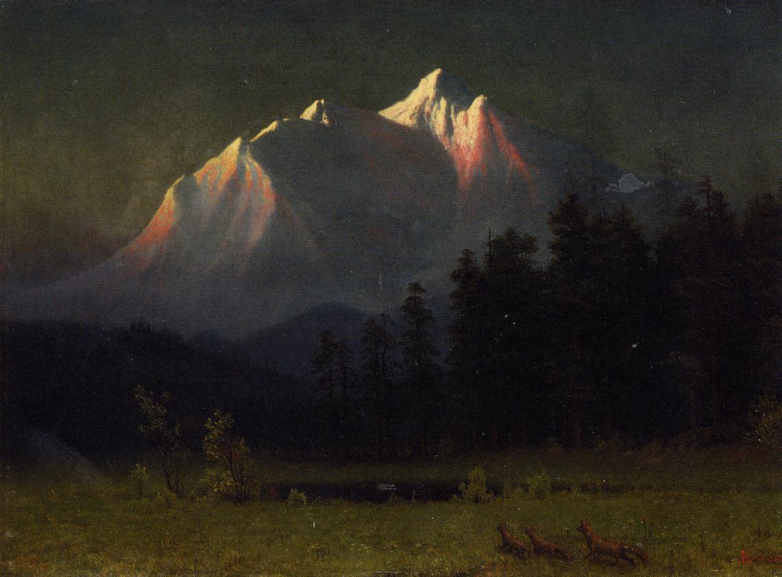 Albert Bierstadt Western Landscape 1871 Fine Art Print