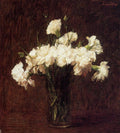 Henri Fantin-Latour White Carnations 1904 Fine Art Print