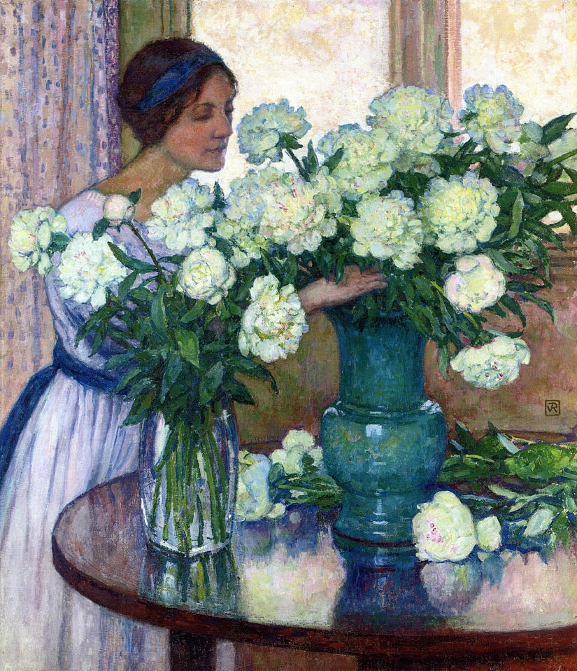 Theo van Rysselberghe White Peonies 1913 Fine Art Print