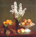 Henri Fantin-Latour White Rockets and Fruit 1869 Fine Art Print