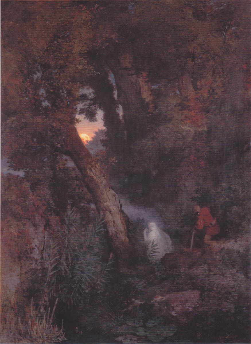 Arnold Böcklin Will-o'-the-Wisp 1862 Fine Art Print
