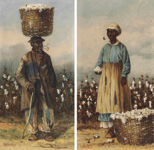 {{ product_title }} Fine Art Print | {{ product_vendor }} Jakero77 William Aiken Walker Cotton Pickers 1880s Plantation Life Fine Art Print Art Print  Jakero77