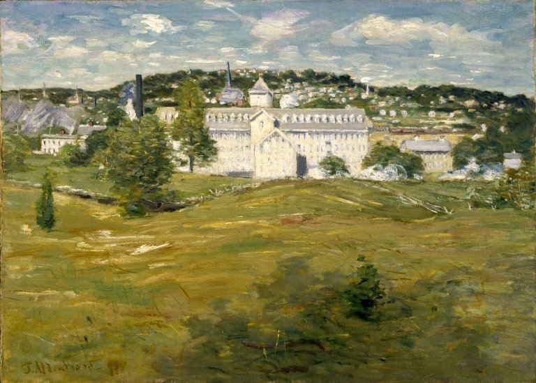 Julian Alden Weir Willimantic Thread Factory 1893 Fine Art Print