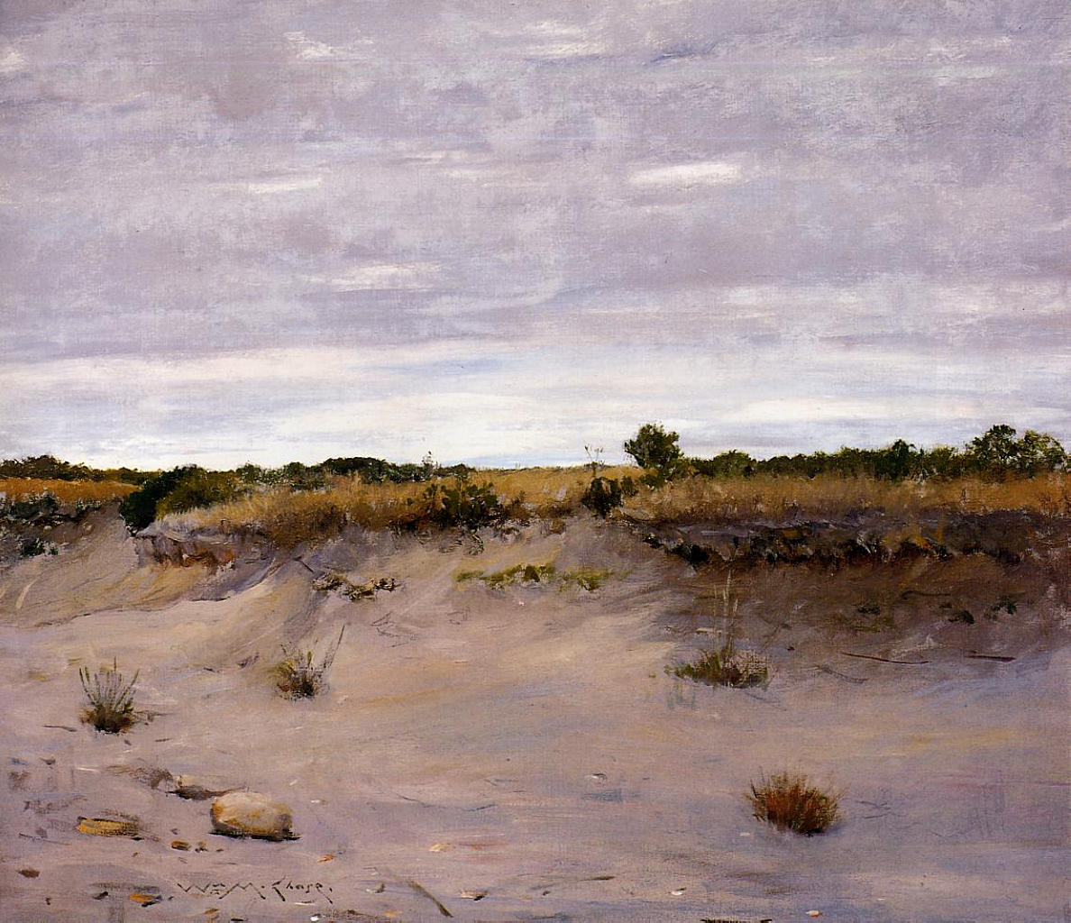 William Merritt Chase Wind Swept Sands, Shinnecock, Long Island 1894 Fine Art Print