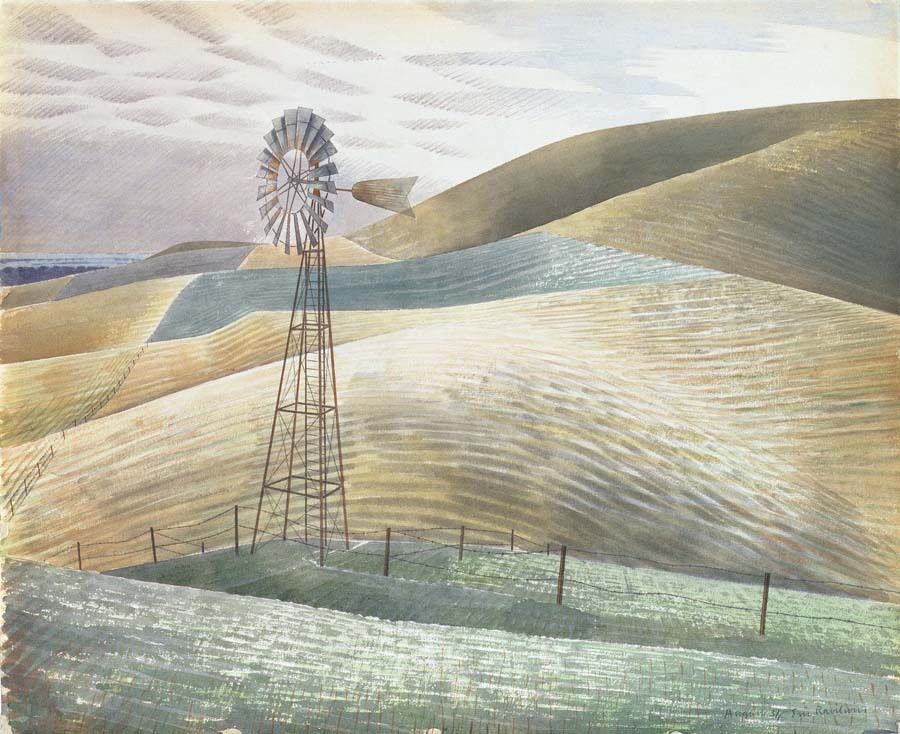 Eric Ravilious Windmill 1934 Fine Art Print