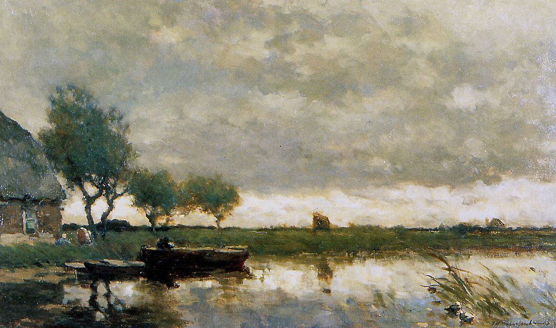 Johan Hendrik Weissenbruch Windy Day 1900 Fine Art Print