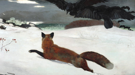 Winslow Homer - Fox Hunt (1893) Fine Art Print Fine Art Print | Jakero77
