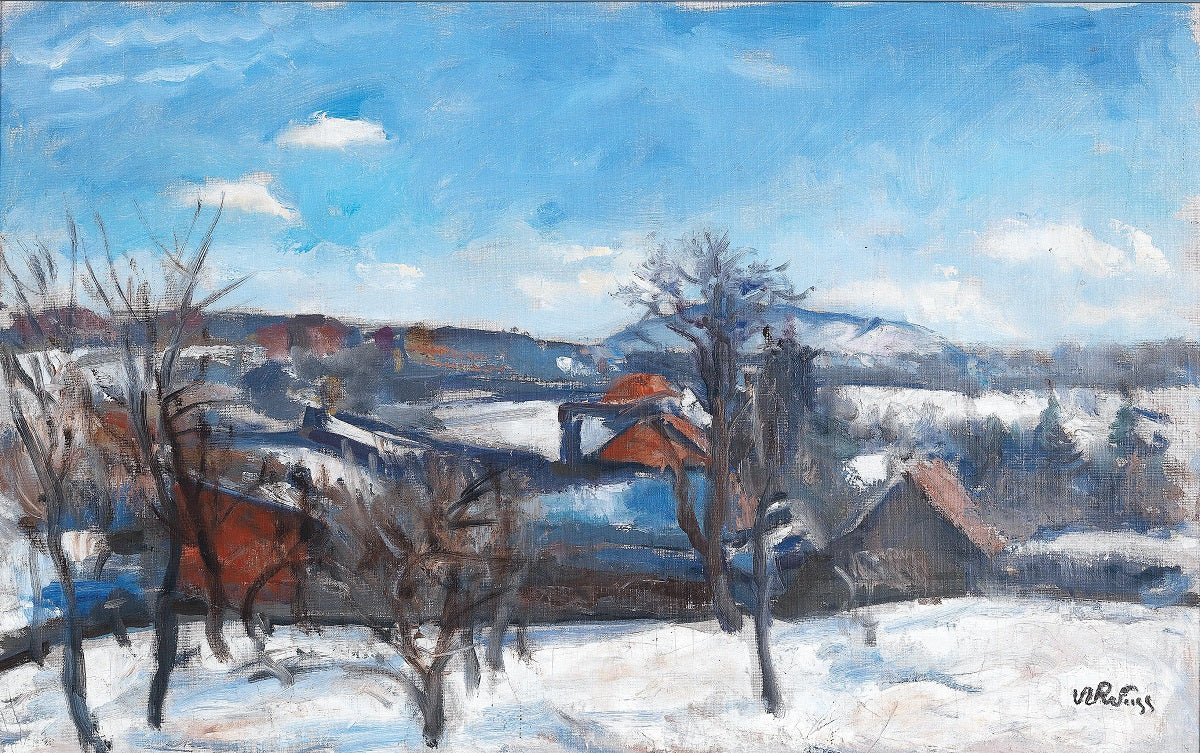 Wojciech Weiss Winter Landscape in Kalwaria 1920 Fine Art Print