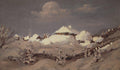 Arkhyp Kuindzhi Winter. Spots of Light on Cottage Roof 1895 Fine Art Print