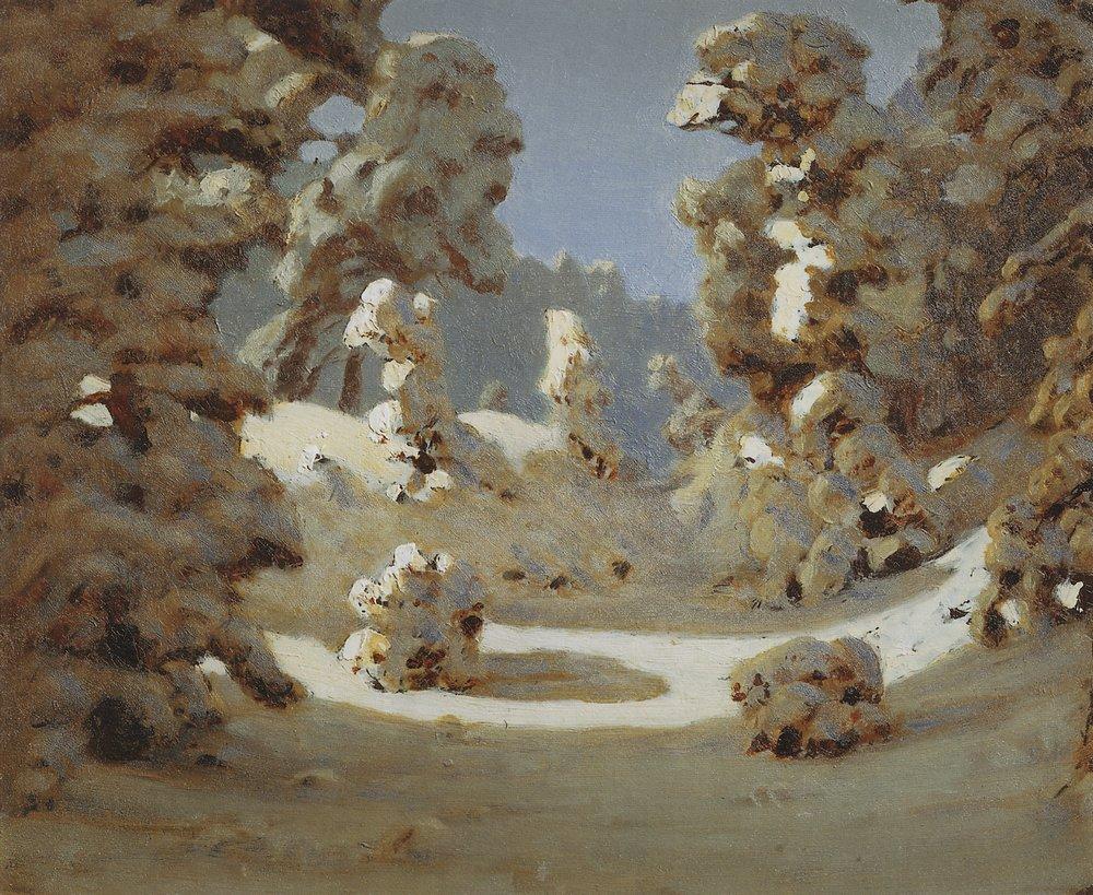 Arkhyp Kuindzhi Winter. Sunlight on The Hoar Frost 1890 Fine Art Print